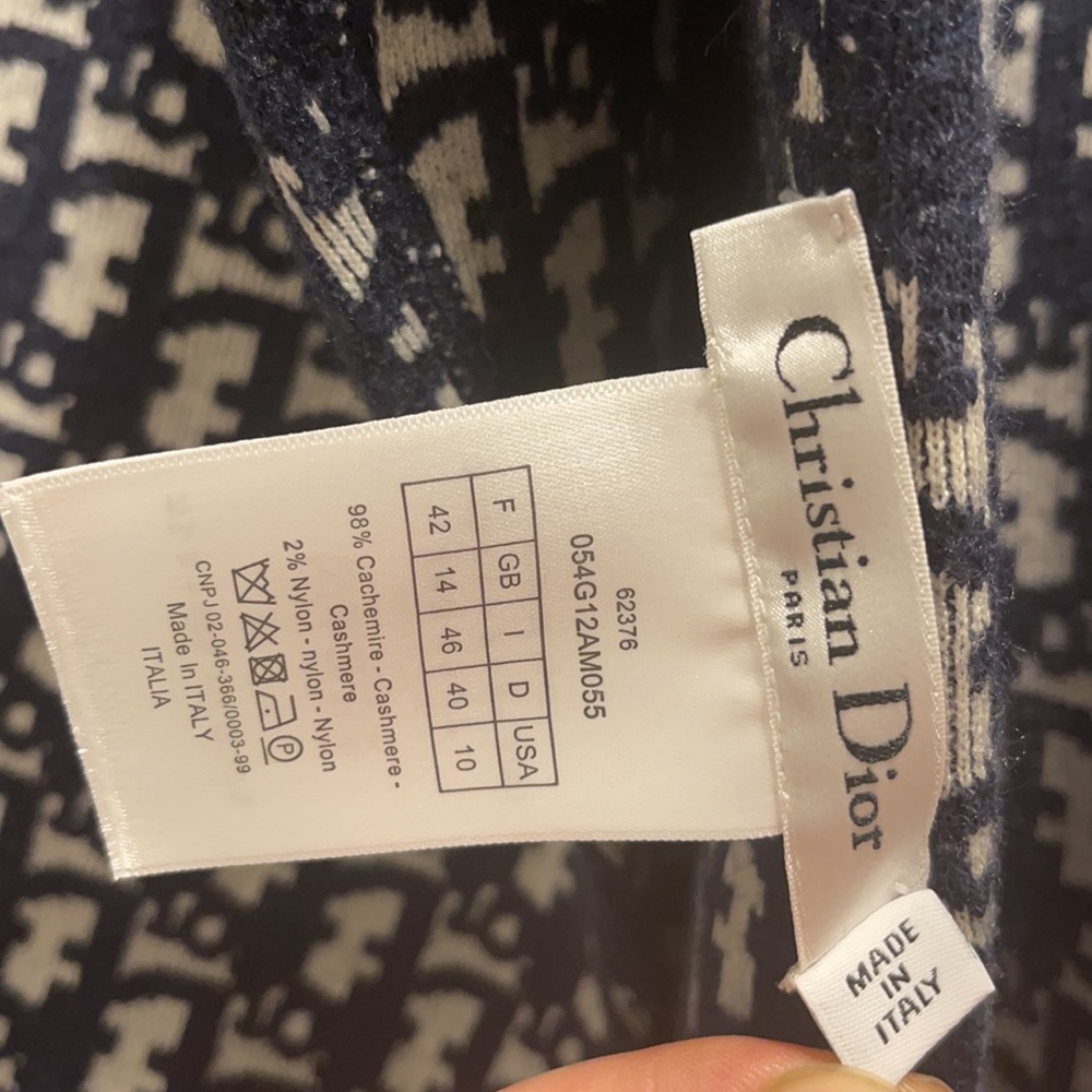 Dior Long Sleeve Sweatshirt Reverse/Double Sided Unisex - Picture 2 of 3